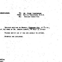 Announcements, 1965-01-29. ...