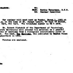 Announcements, 1965-02-19. ...