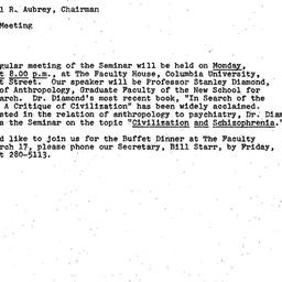 Announcements, 1975-03-17. ...