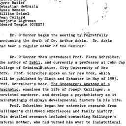 Minutes, 1982-10-21. Human ...