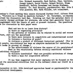 Minutes, 1967-10-16. Human ...