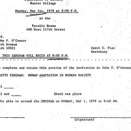 Announcements, 1978-05-01. ...