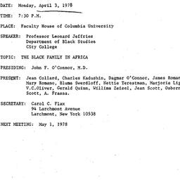 Minutes, 1978-04-03. Human ...