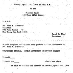 Announcements, 1978-04-03. ...