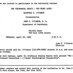 Announcements, 1985-04-18. ...