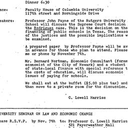 Announcements, 1973-11-12. ...