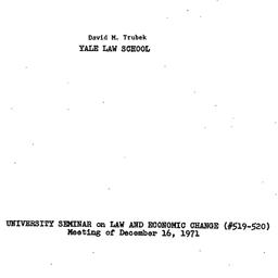 Speaker's paper, 1971-1...
