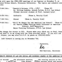 Announcements, 1982-10-12. ...