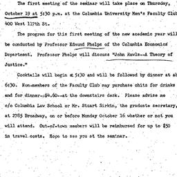Announcements, 1972-10-04. ...