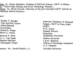 Minutes, 1979-03-20. Techno...