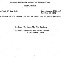 Minutes, 1963-12-12. Techno...