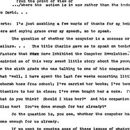 Speaker's paper, 1969-0...