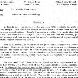Minutes, 1973-10-11. Techno...