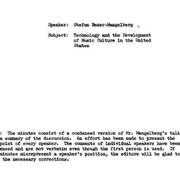 Minutes, 1965-11-11. Techno...