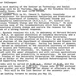 Announcements, 1977-04-28. ...