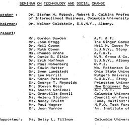 Minutes, 1977-04-14. Techno...
