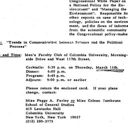 Announcements, 1971-02-23. ...
