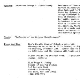 Announcements, 1970-11-24. ...