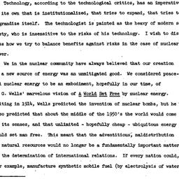 Speaker's paper, 1971-0...