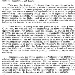 Announcements, 1971-09-27. ...