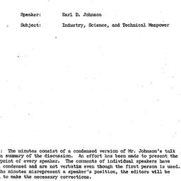 Minutes, 1963-03-14. Techno...