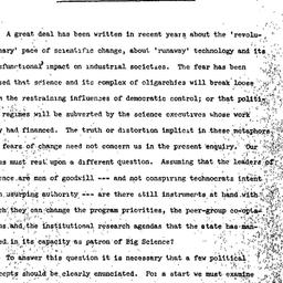 Speaker's paper, 1969-1...