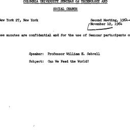 Minutes, 1964-11-12. Techno...
