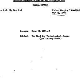 Speaker's paper, 1965-0...