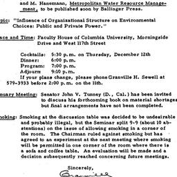 Announcements, 1974-12-12. ...