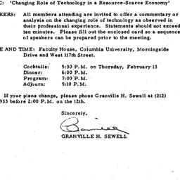 Announcements, 1975-02-13. ...