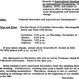 Announcements, 1974-11-14. ...
