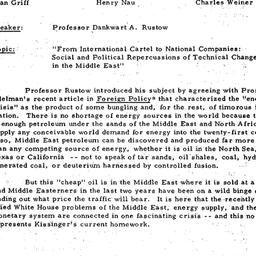 Minutes, 1973-03-08. Techno...