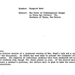 Minutes, 1967-11-09. Techno...