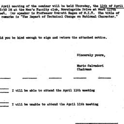 Announcements, 1968-04-11. ...