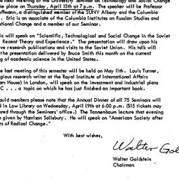 Announcements, 1978-03-25. ...