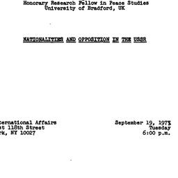 Minutes, 1978-09-19. Soviet...