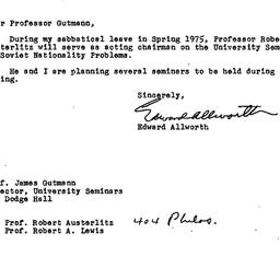 Correspondence, 1974-11-15....