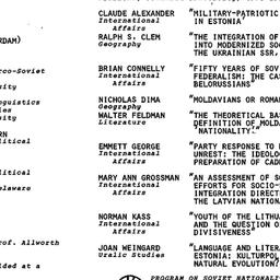 Handouts, 1973-05-05. Sovie...