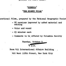 Announcements, 1977-10-04. ...