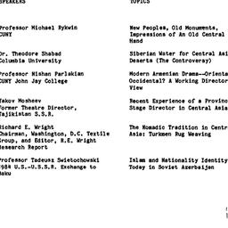 Schedules, Soviet Nationali...