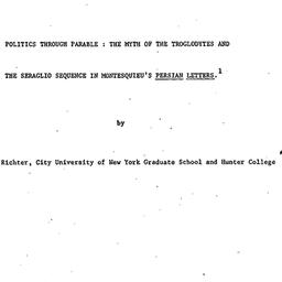 Speaker's paper, 1975-1...