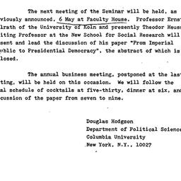 Announcements, 1976-04-27. ...
