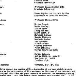 Minutes, 1979-03-17. Studie...
