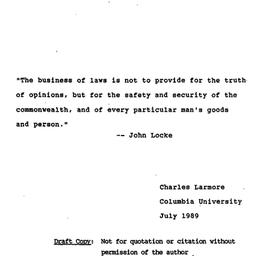 Speaker's paper, 1989-0...