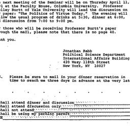 Announcements, 1991-03-14. ...