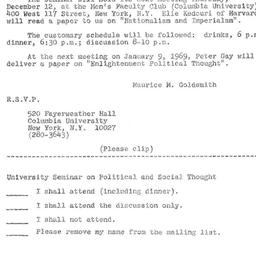 Announcements, 1968-12-06. ...