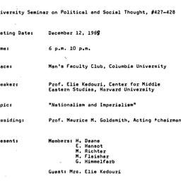 Minutes, 1968-12-06. Studie...