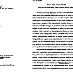 Speaker's paper, 1994-0...