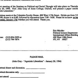 Announcements, 1993-12-16. ...