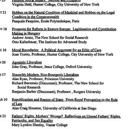 Schedules, Studies in Polit...